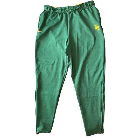 Baylor Bears Nike Dri Fit Green Warm-Up Athletics Pants Size XL BU Big 12 Footba - Picture 1 of 7